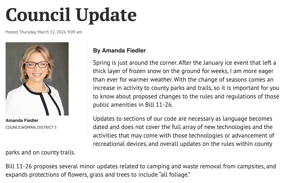 Council Update - 03/12/2026
