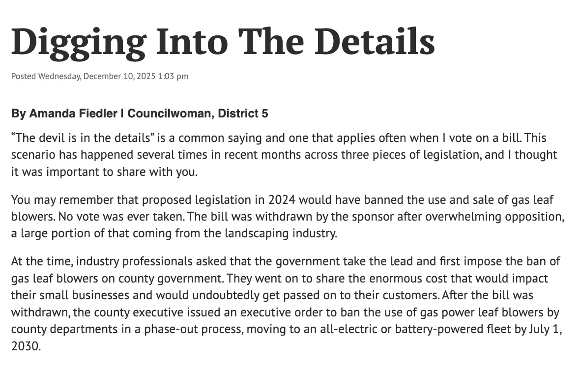 Digging into the details on recent legislation - 12/10/2025
