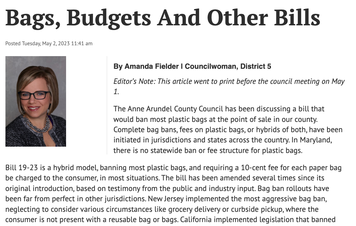 Bags, Budgets And Other Bills - 05/02/2023